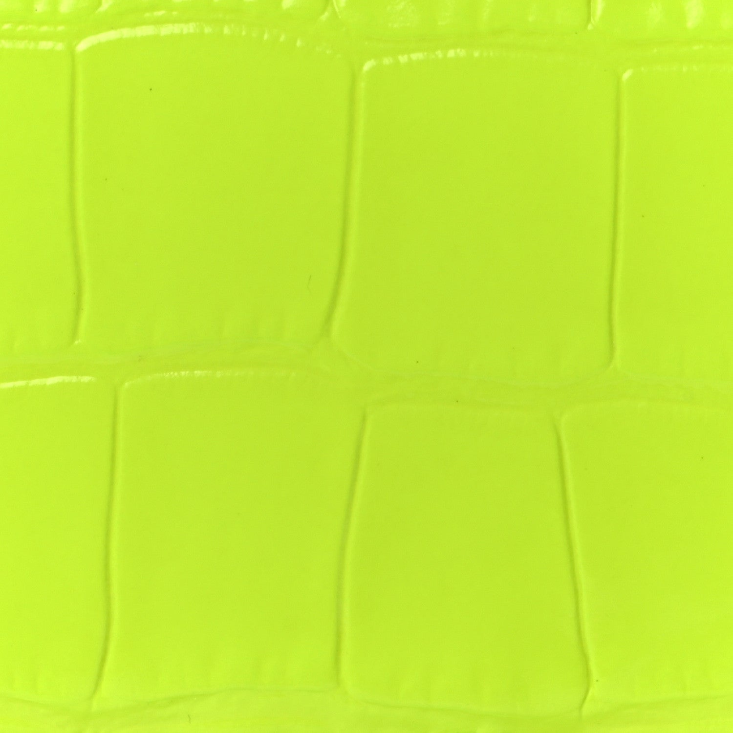 Balenciaga Shiny Calfskin Crocodile Embossed Hourglass Chain Bag Fluo Yellow 7 of 9