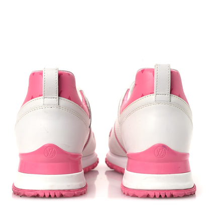 Louis Vuitton Calfskin Monogram Run Away Sneakers 38.5 White Pink 6 of 14