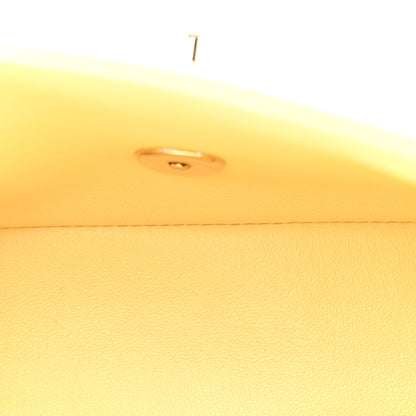 Chanel Lambskin Quilted Mini Rectangular Flap Yellow 5 of 10