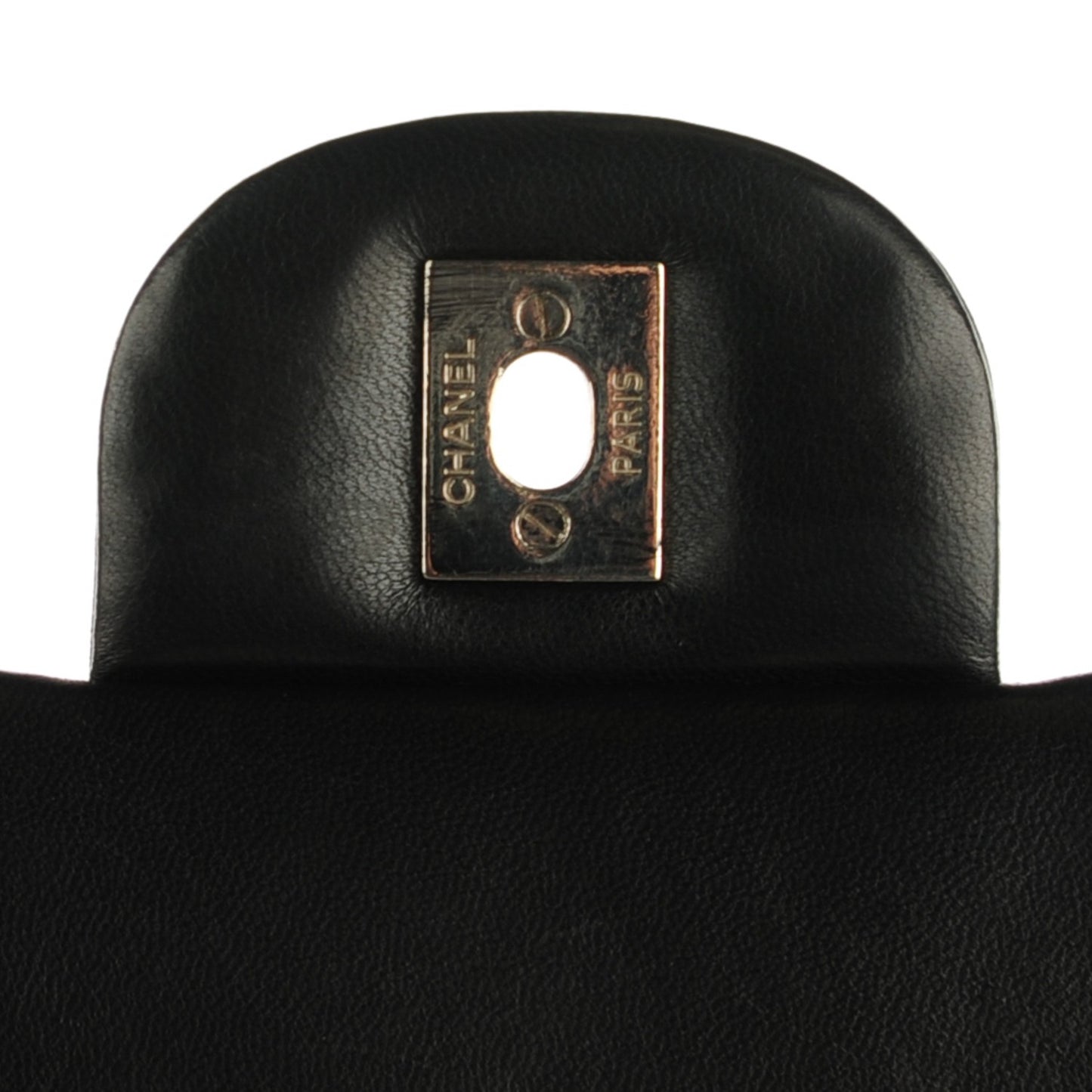 Lambskin Quilted Maxi Double Flap Black
