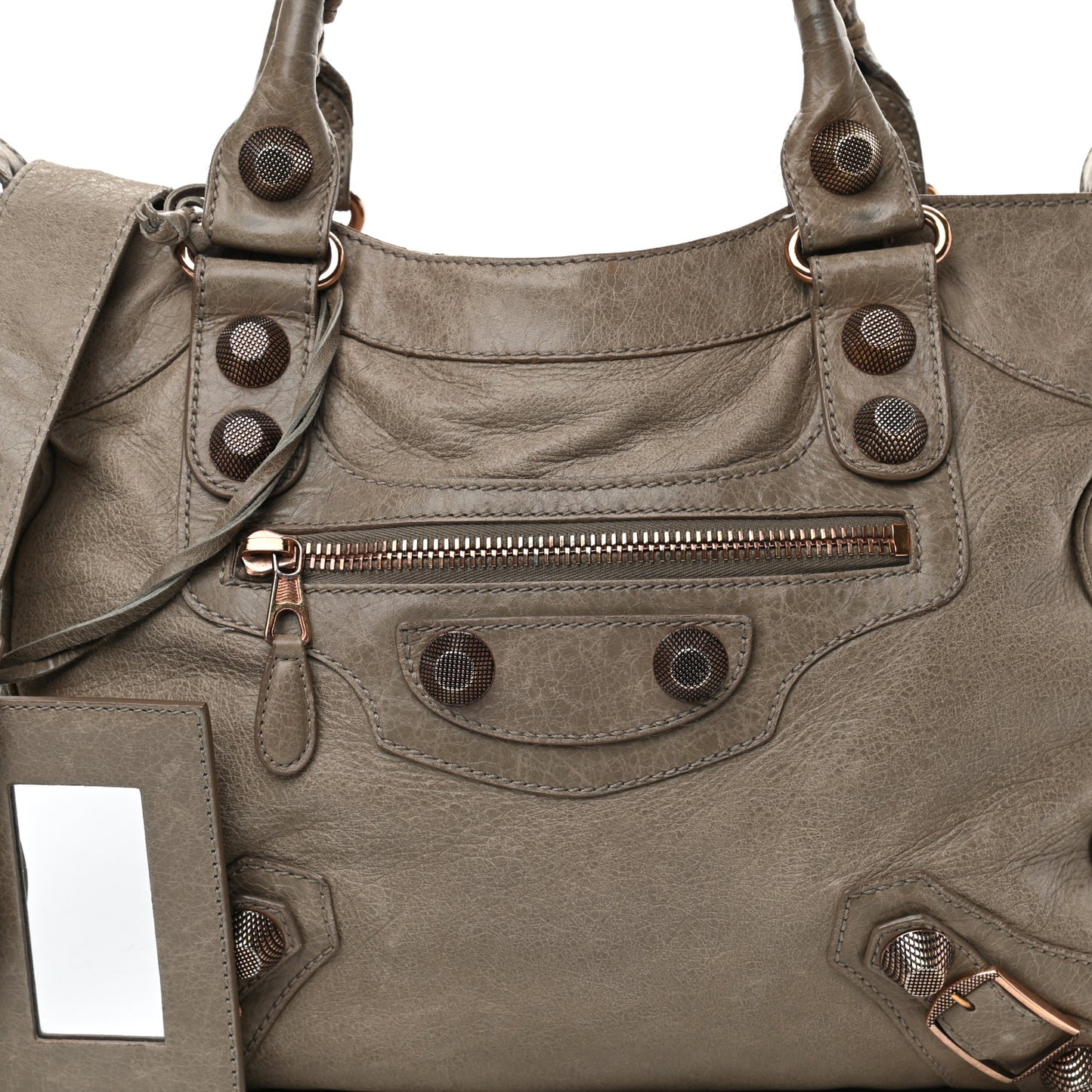 Agneau Giant 21 Rose Gold Hardware Velo Papyrus