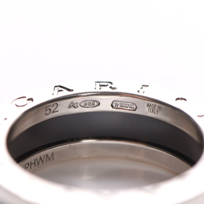 Bulgari Sterling Silver Ceramic Save The Children One-Band Ring 52 6 6 of 6