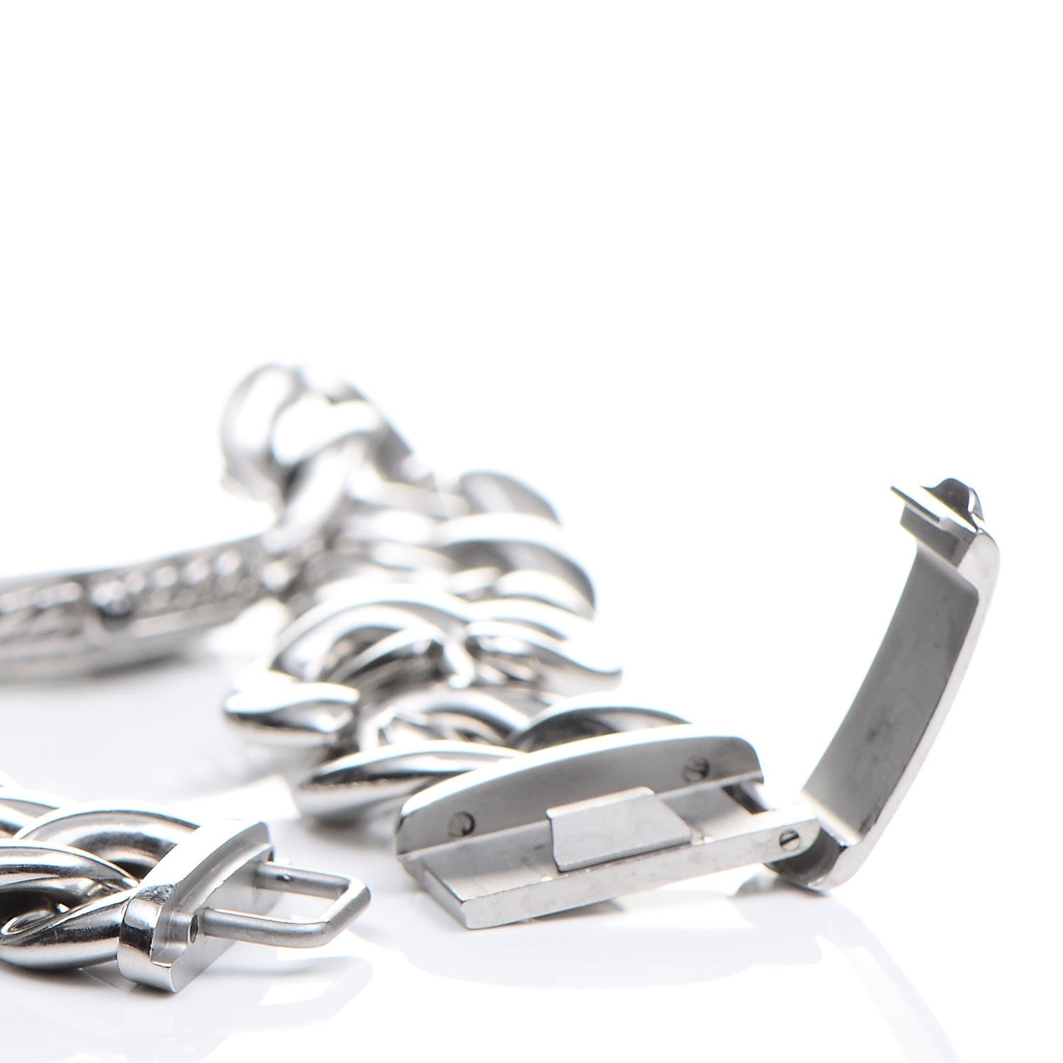 David Yurman Stainless Steel Diamond Bezel 27mm Albion Quartz Watch Black 6 of 6