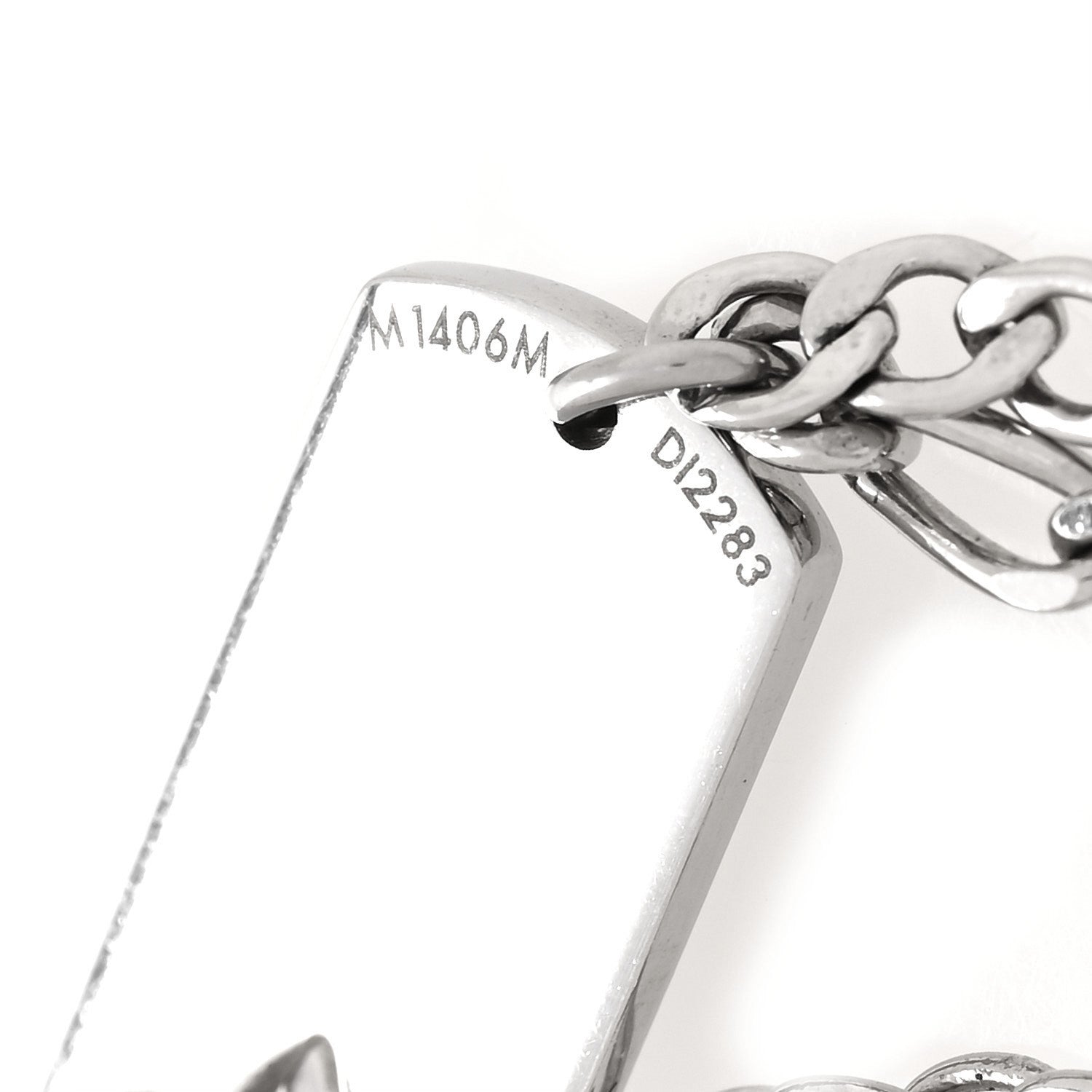 Louis Vuitton Monogram LV Double Chain Bracelet Silver 4 of 6