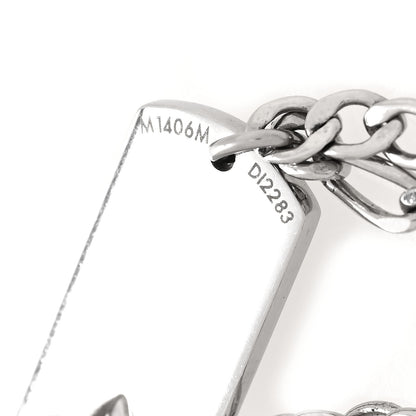 Louis Vuitton Monogram LV Double Chain Bracelet Silver 4 of 6