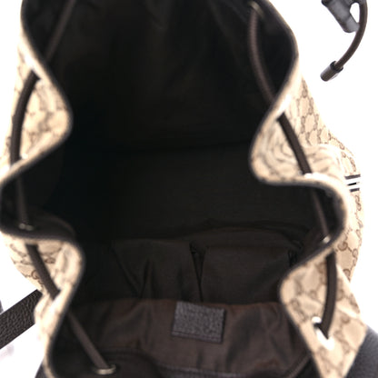 Gucci Monogram Dollar Calfskin O Drawstring Backpack Beige Ebony Testa di Moro Dark Chocolate 5 of 9