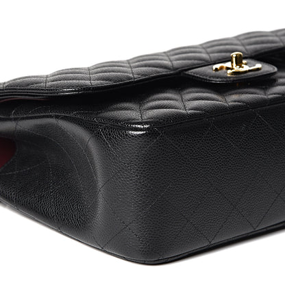 Chanel Caviar Quilted Jumbo Double Flap Black 8 of 11