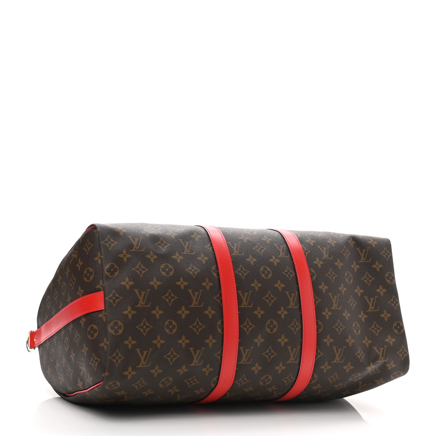 Louis Vuitton Calfskin Monogram Keepall Bandouliere 50 Coquelicot 4 of 11