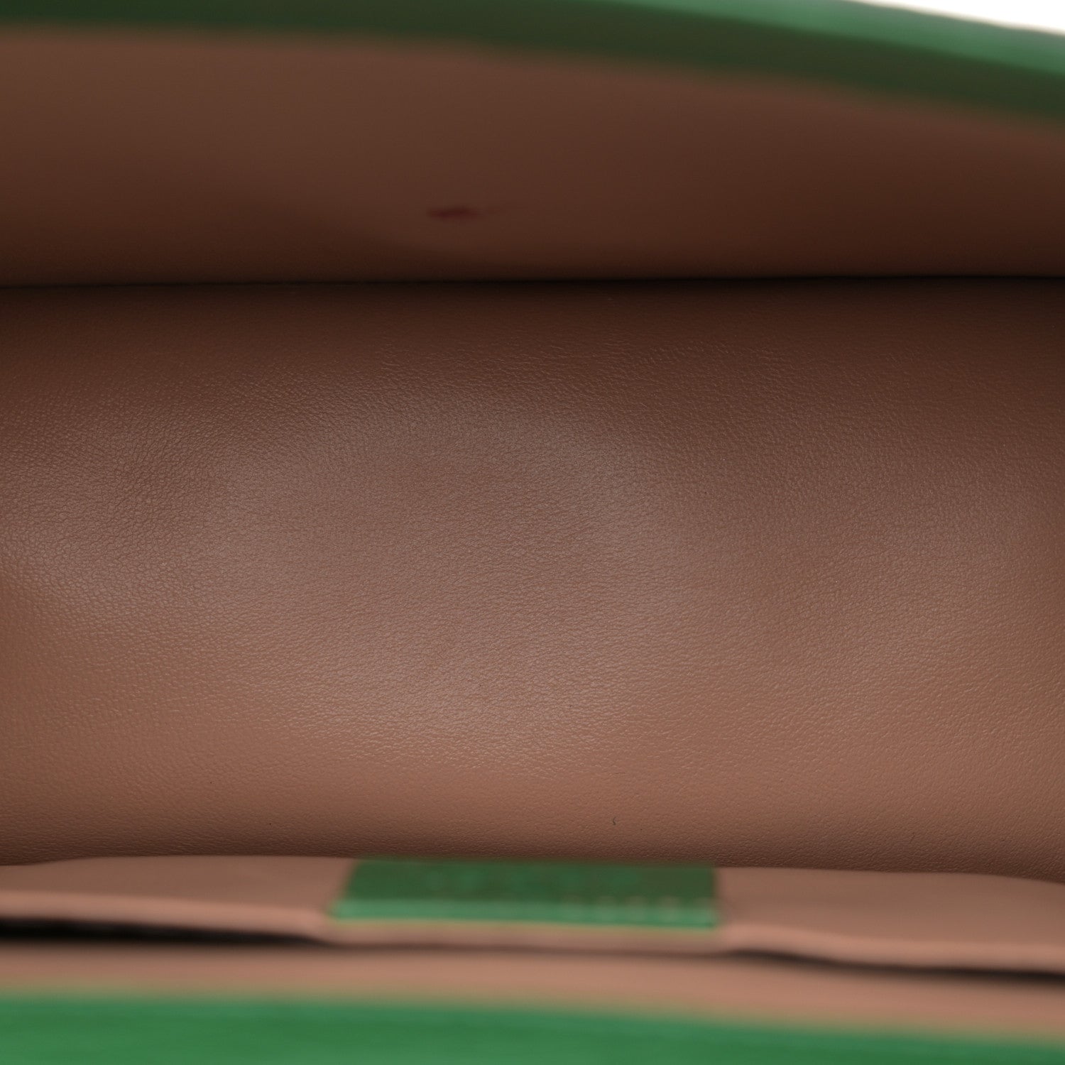 Gucci Ostrich Mini Sylvie Top Handle Bag Green 5 of 14