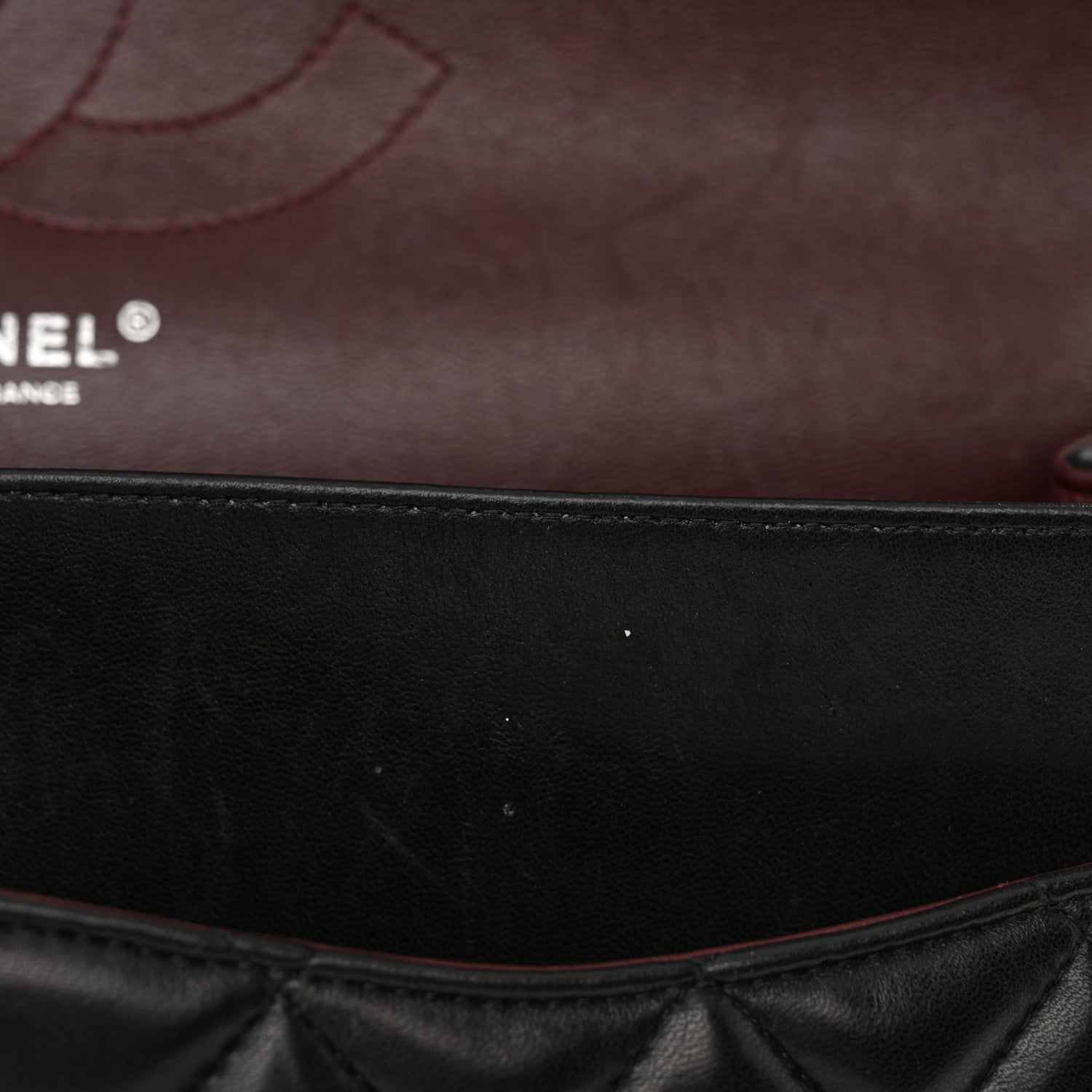 Chanel Lambskin Quilted Jumbo Double Flap Black 12 of 17