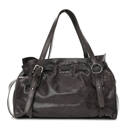 Miu Miu Vitello Vintage Tote Begonia 1 of 13