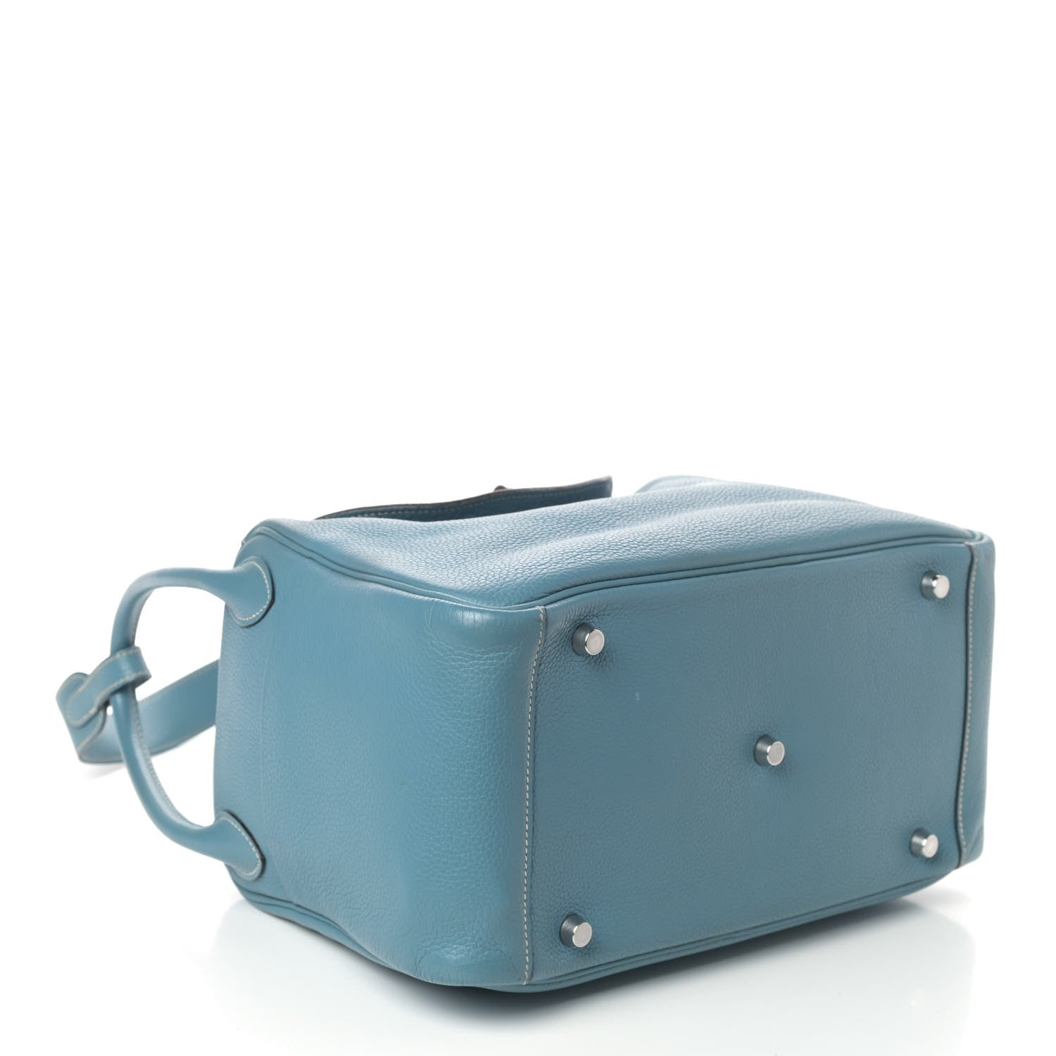 Hermes Taurillon Clemence Lindy 30 Blue Jean 3 of 4