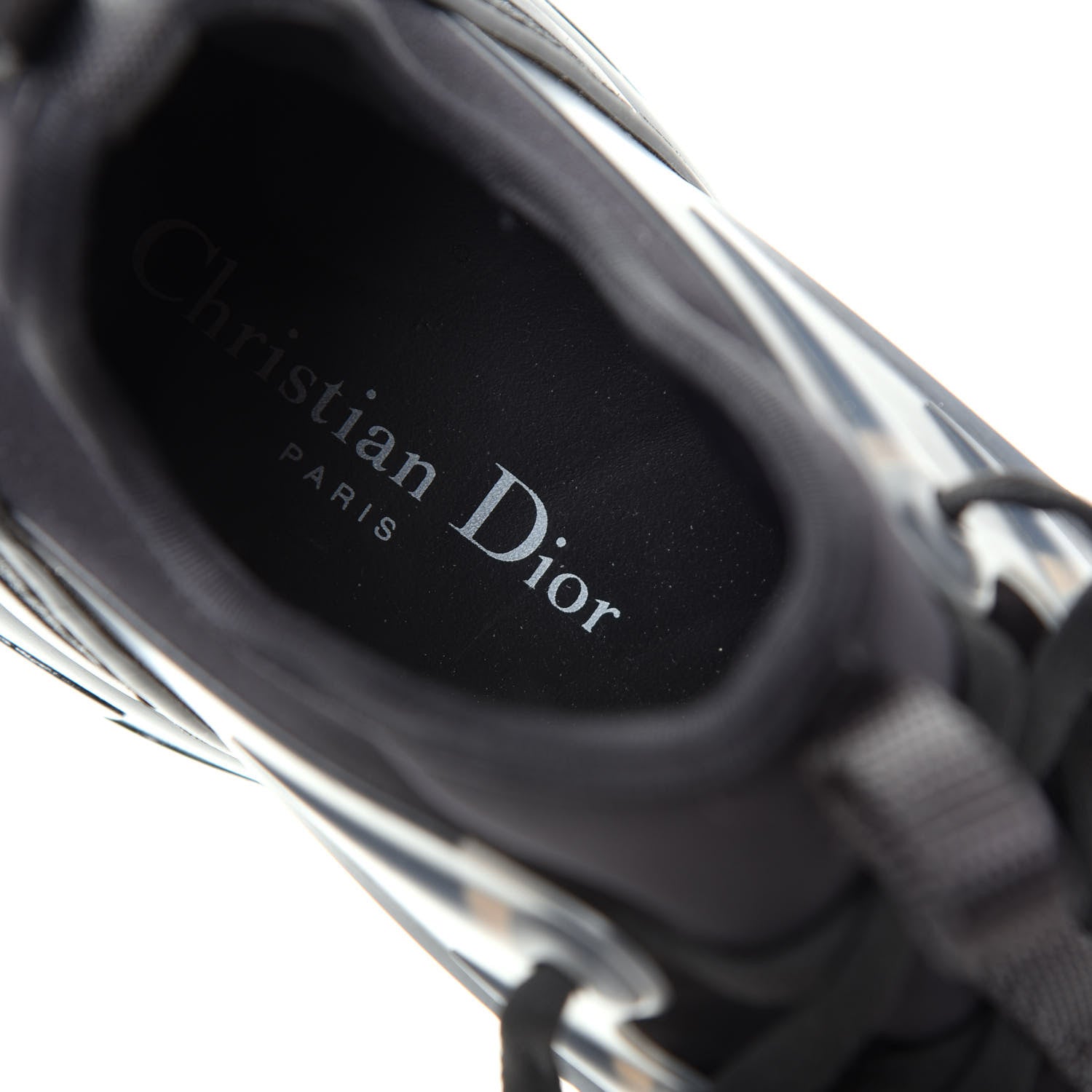 Christian Dior Neoprene Rubber Womens D-Connect Sneakers 39.5 Black 8 of 11