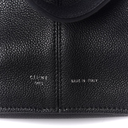 Celine Baby Grained Calfskin Small Tri-Fold Bag Black 7 of 9