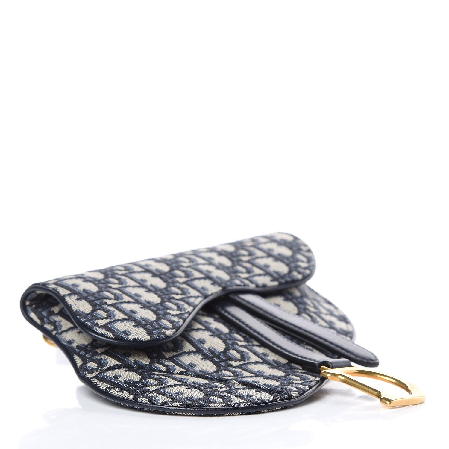 Christian Dior Oblique Saddle Belt Bag Blue 4 of 6