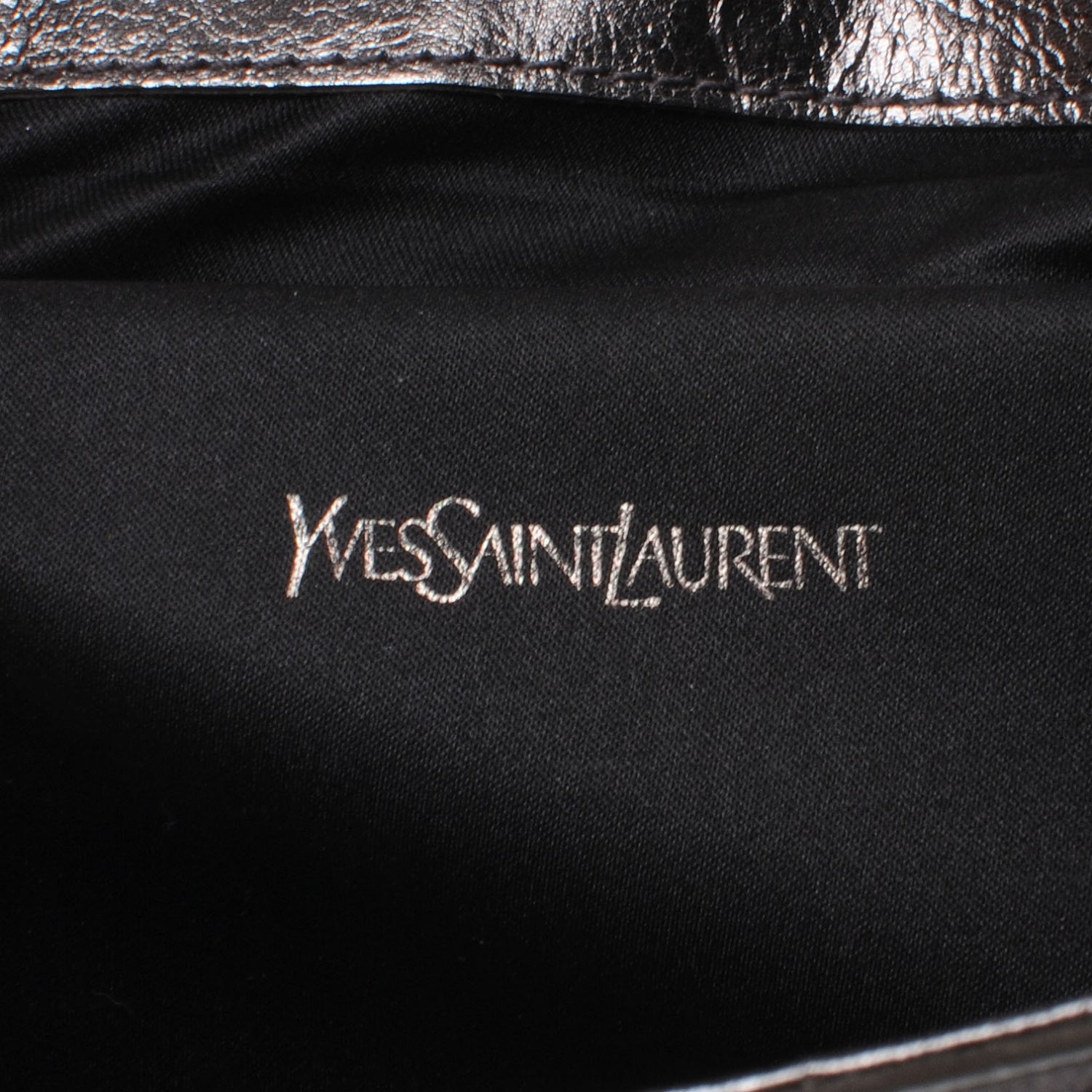 Saint Laurent Metallic Belle de Jour Clutch Silver 6 of 8