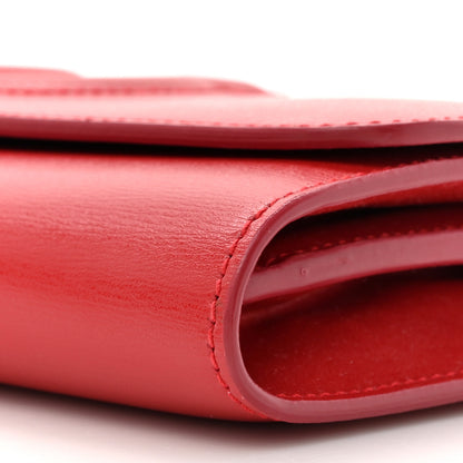 Salvatore Ferragamo Calfskin City Wallet On Chain Red 8 of 11