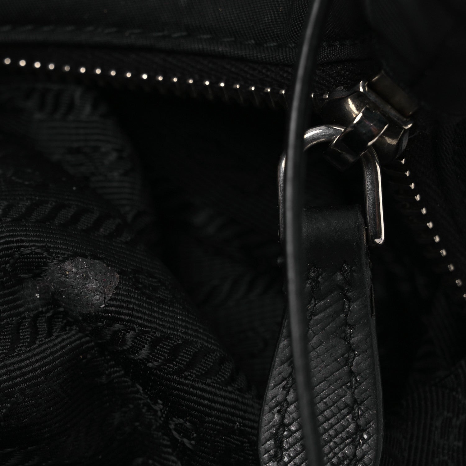 Prada Tessuto Nylon Saffiano Re-Edition 2006 Shoulder Bag Black Black 14 of 14
