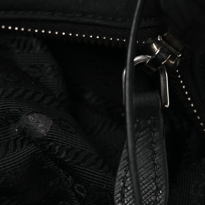 Prada Tessuto Nylon Saffiano Re-Edition 2006 Shoulder Bag Black Black 14 of 14