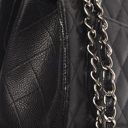 Chanel Caviar Quilted Jumbo Double Flap Black 9 of 20
