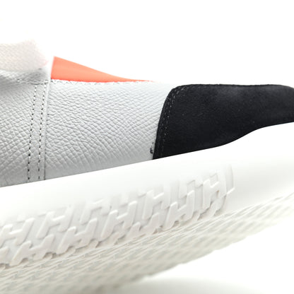 Hermes Epsom Technical Canvas Mens Vitesse Sneakers 44 Orange Multicolor 10 of 11