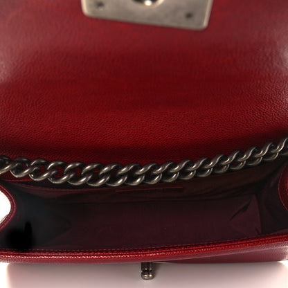 Chanel Caviar Quilted Medium Boy Flap Red 6 of 8