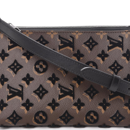 Louis Vuitton Monogram Tuffetage Triangle Messenger Black 9 of 9