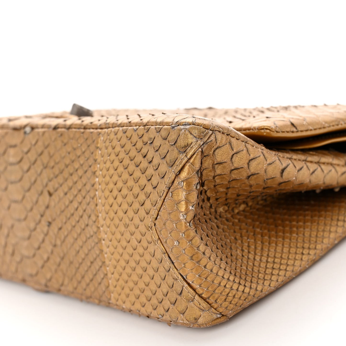 Metallic Snakeskin 2.55 Reissue 226 Flap Gold