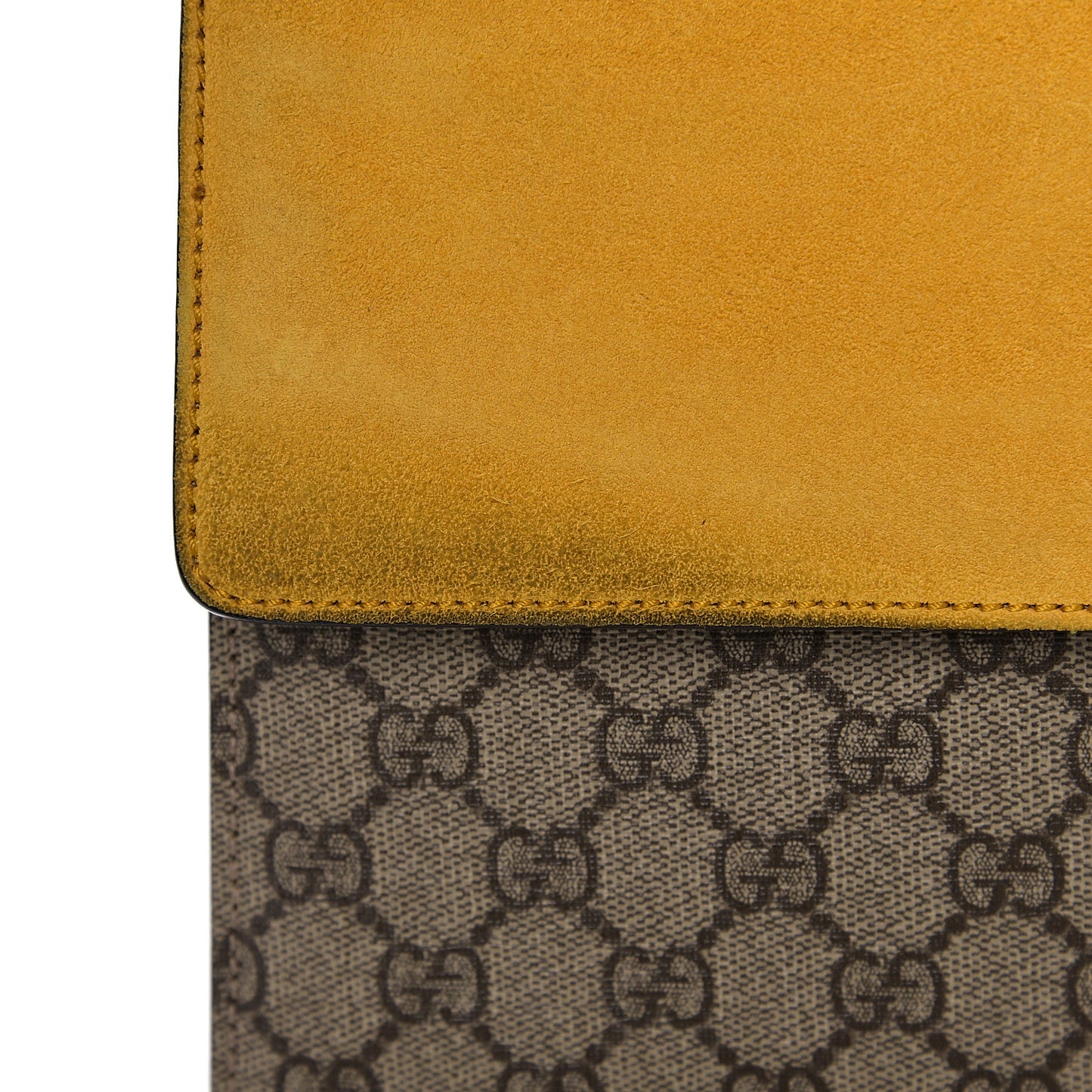 GG Supreme Monogram Medium Dionysus Shoulder Bag Yellow