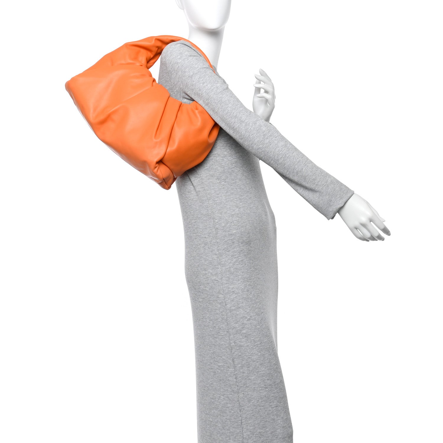 Bottega Veneta Smooth Butter Calfskin Small The Shoulder Pouch Light Orange 3 of 21