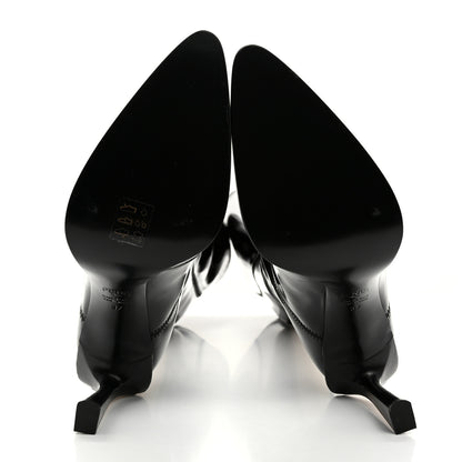 Fendi Glossy Neoprene FFrame Boots 37 Black 5 of 7