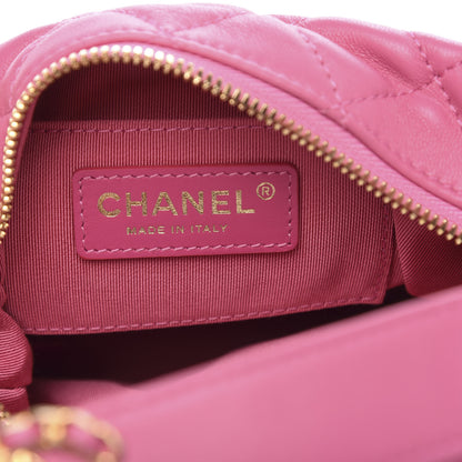 Chanel Lambskin Quilted Small Perfect Meeting Hobo Pink 6 of 11