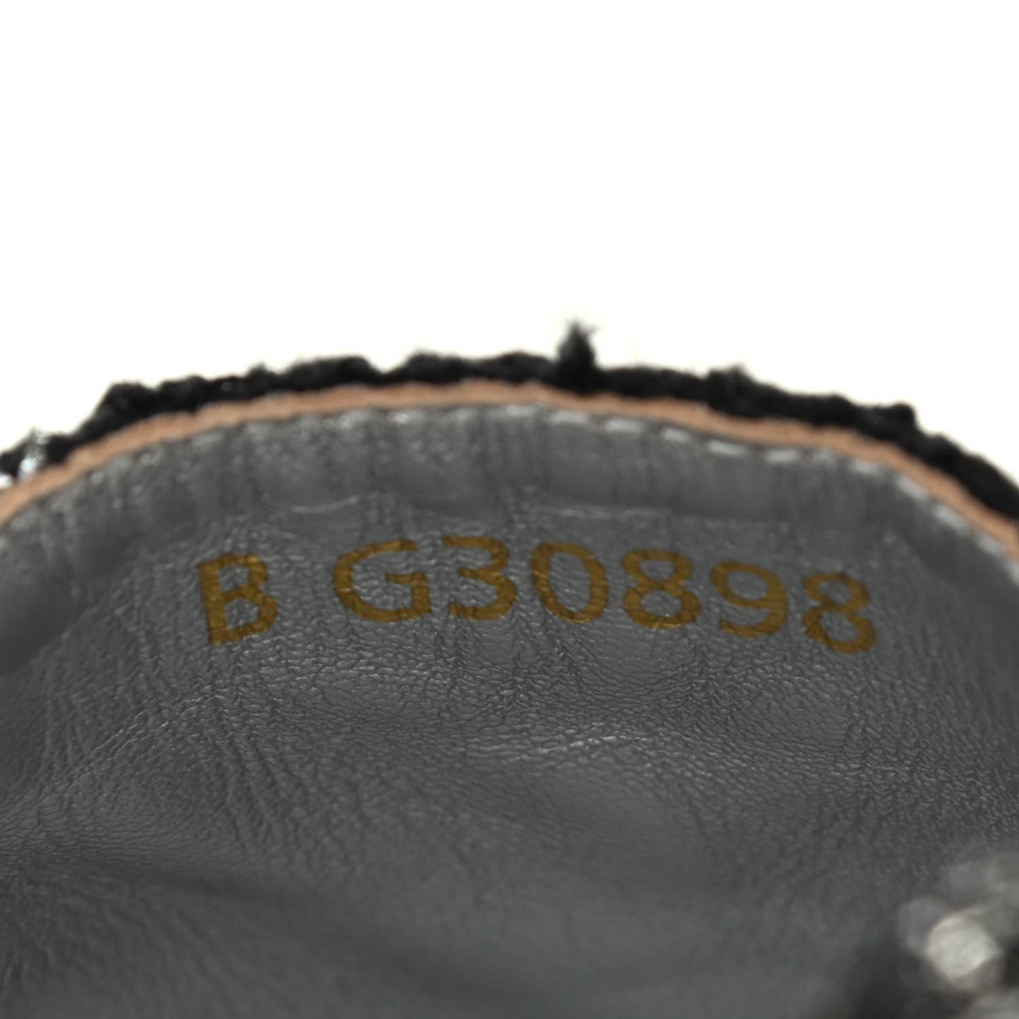 Metallic Tweed Lambskin CC Espadrilles 39 Black Silver