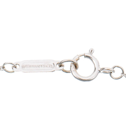 Tiffany 18K White Gold Diamond Medium Heart Key Pendant Necklace 5 of 6