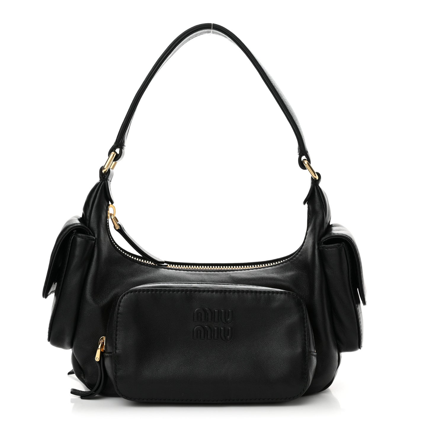 Nappa Multi Pocket Hobo Black