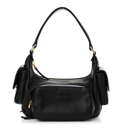 Miu Miu Nappa Multi Pocket Hobo Black 1 of 13