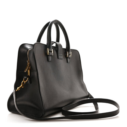 Saint Laurent Smooth Calfskin Small Monogram Cabas Black 3 of 9