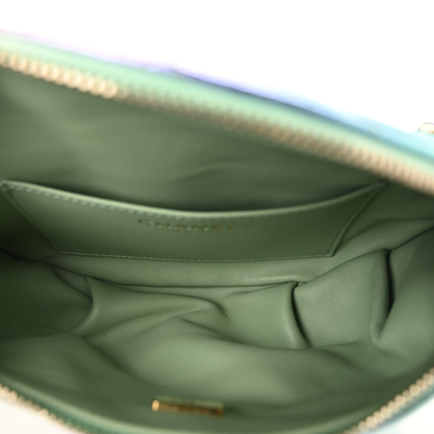 Gradient Metallic Lambskin Quilted Walking Mood Waist Bag Fanny Pack Pink Purple Green