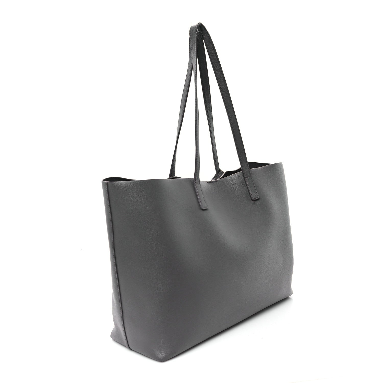 Saint Laurent Calfskin Large Shopping Tote Fog 4 of 14