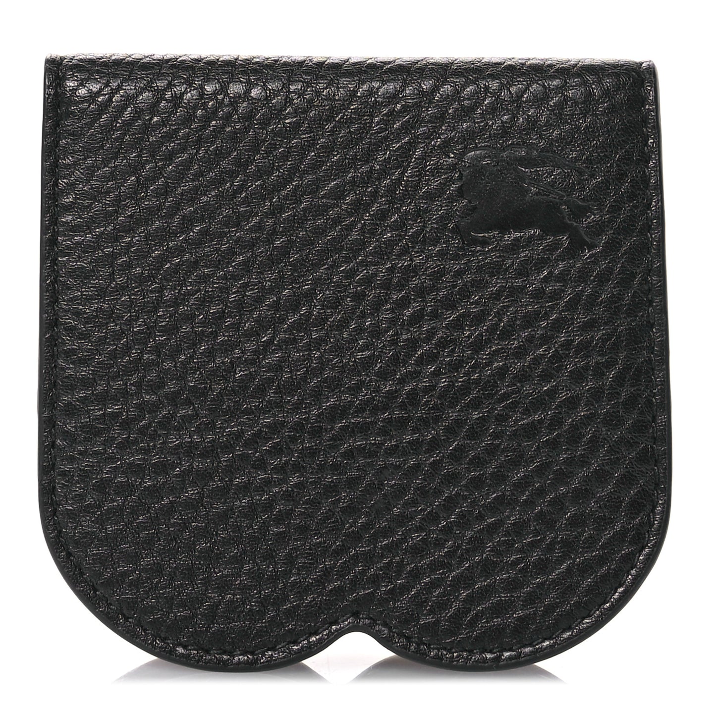 Grainy Calfskin Chess Card Case Black