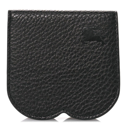Burberry Grainy Calfskin Chess Card Case Black 1 of 8