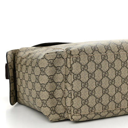 Gucci GG Plus Monogram Messenger Diaper Bag Dark Brown 10 of 11