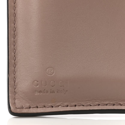 Gucci Guccissima Bow Train Pass Case Soft Pink 6 of 7