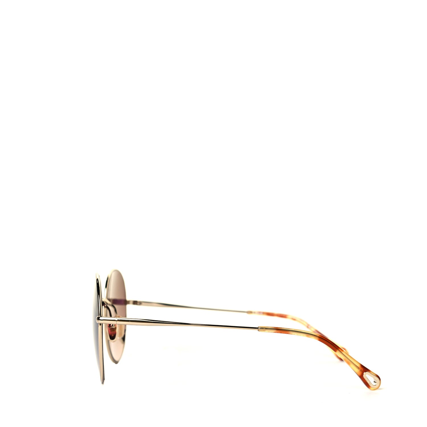 Chloe Aimee Round Sunglasses CH0027s Gold 5 of 6