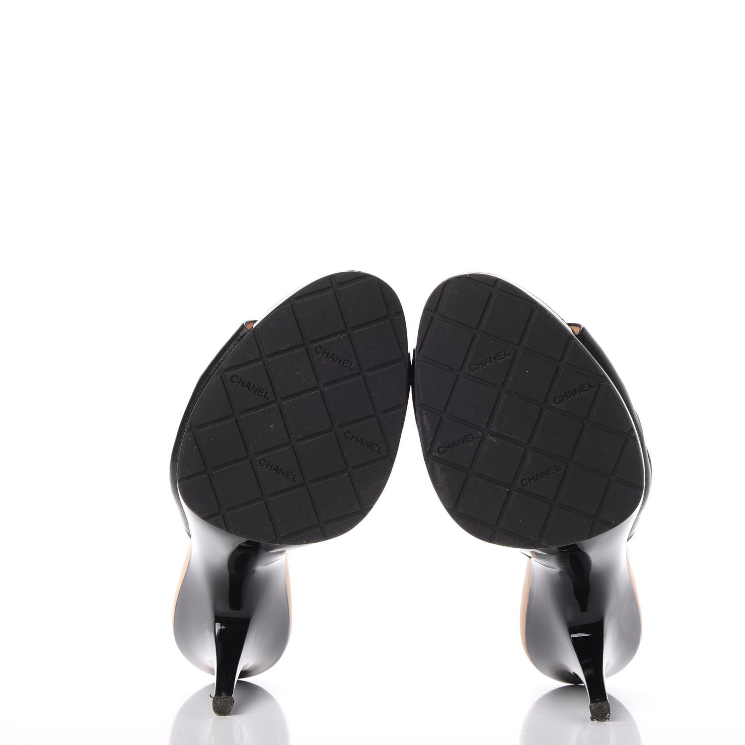 Chanel Lambskin CC Mules 6 Black 7 of 13