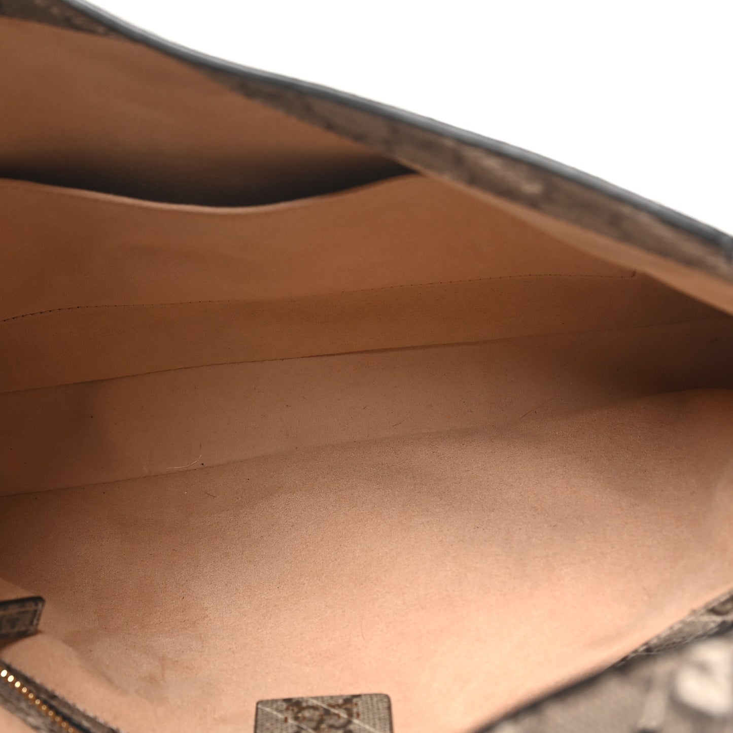 X BALENCIAGA GG Supreme Monogram Logo Print Medium Jackie 1961 Hobo Beige Ebony