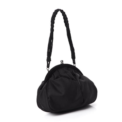 Prada Satin Evening Bag Black 3 of 10