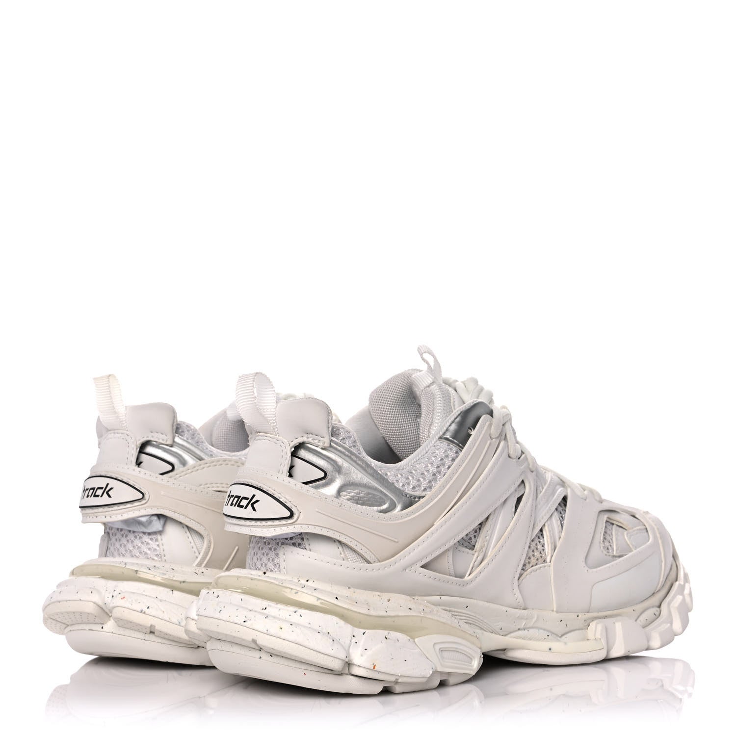 Balenciaga Rubber Mesh Fabric Monocolor Recycled Sole Womens Track Sneakers 38 White 4 of 12