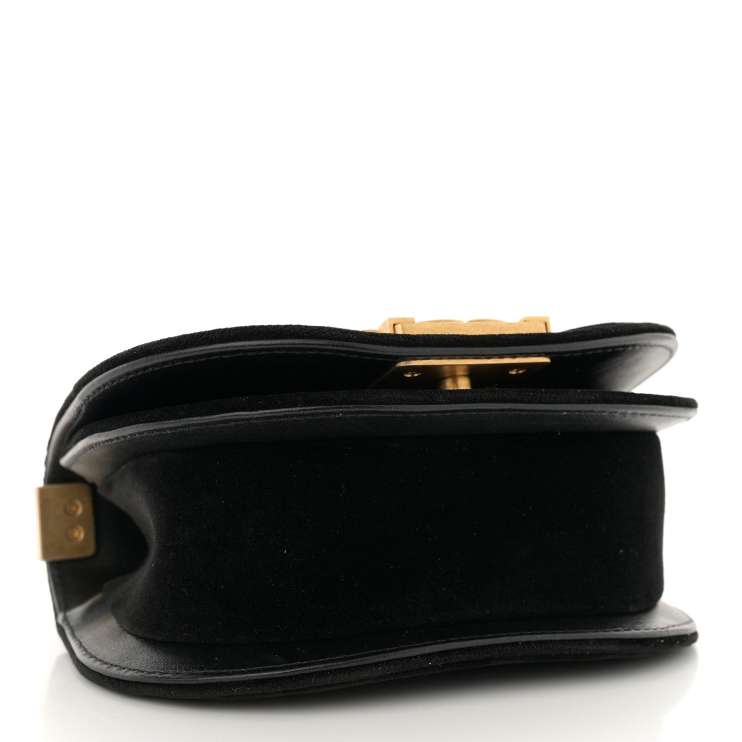 Chanel Velvet Quilted Mini Boy Messenger Bag Black 4 of 10