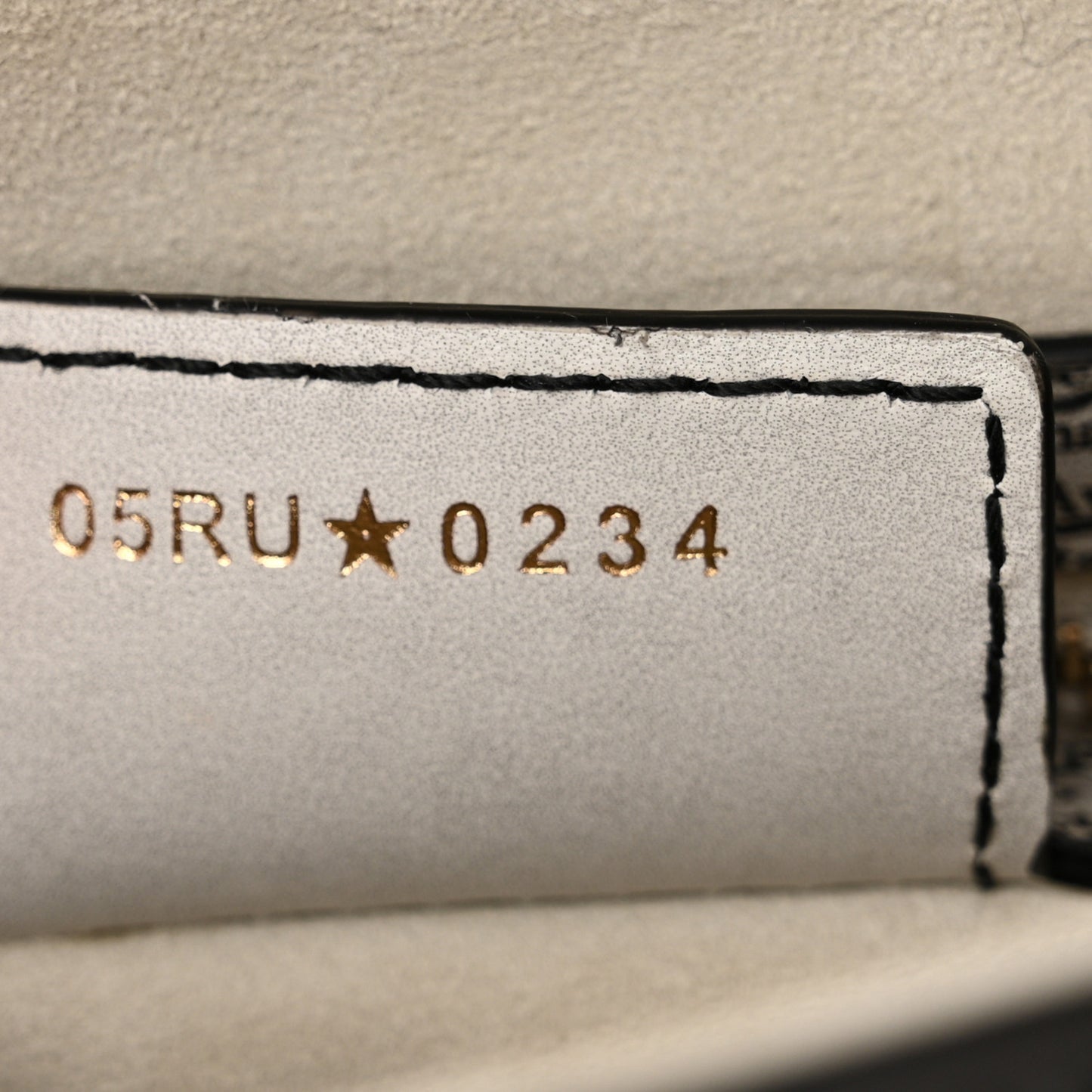 Calfskin Newspaper Printed Saddle Bag With Strap Black White